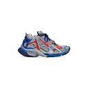 Balenciaga - Runner Mesh and Faux-Leather Trainers - Mens - Black Red