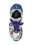Balenciaga - Runner Mesh and Faux-Leather Trainers - Mens - Black Red