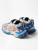 Balenciaga - Runner Mesh and Faux-Leather Trainers - Mens - Black Red