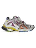 Balenciaga - Runner Mesh and Faux-Leather Trainers - Mens - Black Red