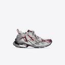 Balenciaga - Runner Mesh and Faux Leather Trainers - Womens - Burgundy