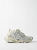 Balenciaga - Runner Mesh and Faux Leather Trainers - Womens - White