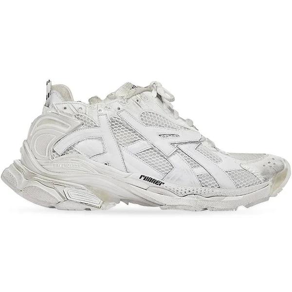 Balenciaga Runner Sneaker - White - Man - 9 - Polyurethane & Polyester