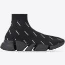 Balenciaga Speed 2.0 Clear Sole Black Neon Green Black