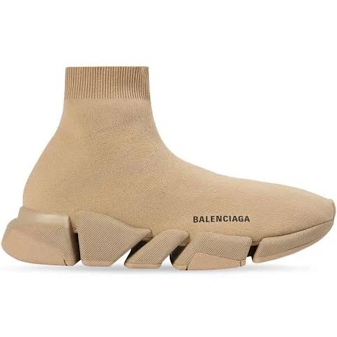 Balenciaga Speed 2.0 Monocolor Recycled Knit Sneaker - Beige - Man - 44 - Polyester & Elastane
