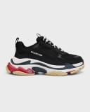 Balenciaga - Triple S Faux-Leather and Mesh Trainers - Mens - Black