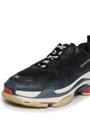 Balenciaga - Triple S Faux-Leather and Mesh Trainers - Mens - Black