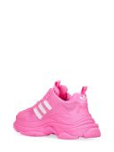 Balenciaga | Women 60mm Triple S Faux Leather Sneakers Neon Pink 38