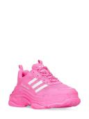 Balenciaga | Women 60mm Triple S Faux Leather Sneakers Neon Pink 38