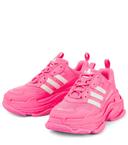 Balenciaga | Women 60mm Triple S Faux Leather Sneakers Neon Pink 41