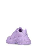 Balenciaga Women's Triple S Logo Purple Trainers