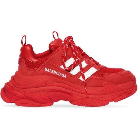 Balenciaga x Adidas Triple S Sneakers - Red - 41