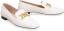 Bally Ellah Flat Leather Loafers in Bone - Multi - 37.5