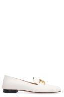 Bally Ellah Flat Leather Loafers in Bone - Multi - 37.5