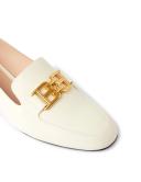 Bally Ellah Flat White, Leather Loafers in Bone - White - 36