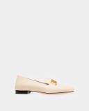 Bally Ellah Flat White, Leather Loafers in Bone - White - 41