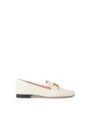 Bally Ellah Flat White, Leather Loafers in Bone - White - 41