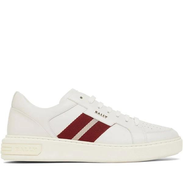 Bally Moony Leather Sneakers - White 10