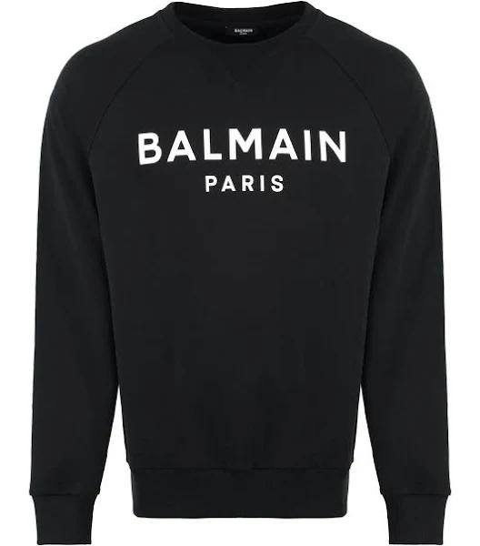 Balmain Black Printed Sweatshirt