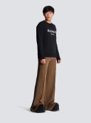 Balmain Black Printed Sweatshirt