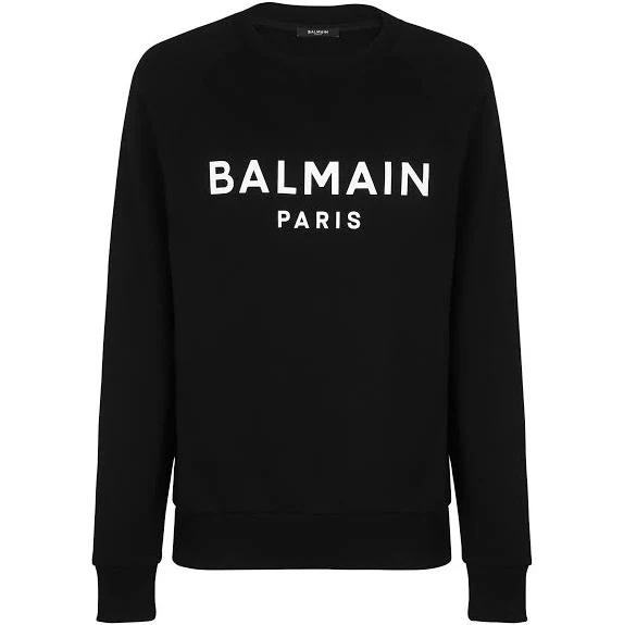 Balmain Black Printed Sweatshirt