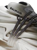 Balmain | Men Unicorn Leather & Neoprene Sneakers White/Black 40