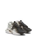 Balmain | Men Unicorn Leather & Neoprene Sneakers White/Black 40
