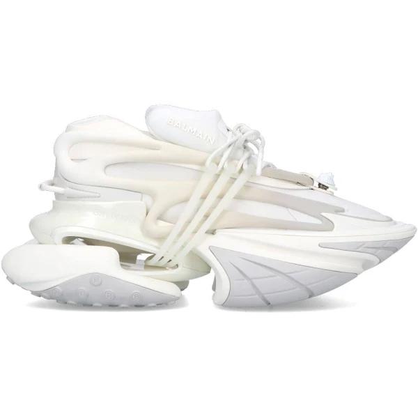 Balmain White Unicorn Sneakers