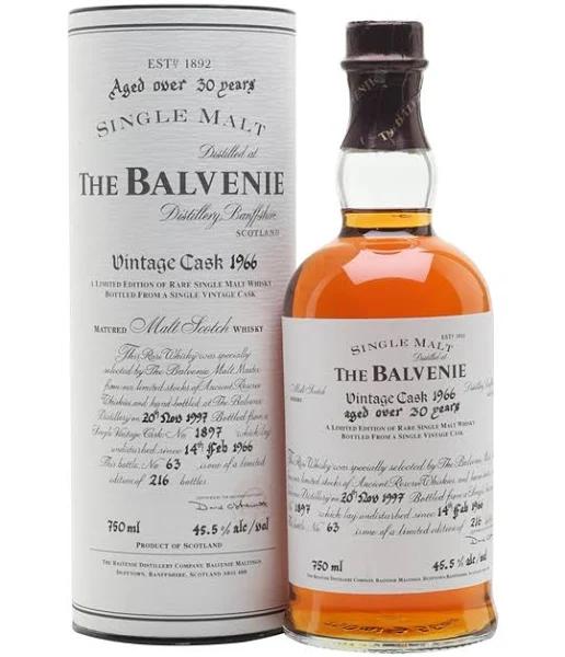 Balvenie 1966 / Over 30 Year Old / Cask #1897 Speyside Whisky