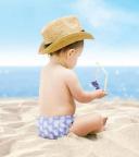 Bambino Mio Reusable Swim Diaper, Tropical, Large (1-2 Years), 3 Pack