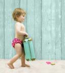 Bambino Mio Reusable Swim Diaper, Tropical, Large (1-2 Years), 3 Pack