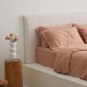 Bamboo Fitted Sheet in Clay by I Love Linen - King x 30cm