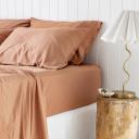 Bamboo Fitted Sheet in Terracotta by I Love Linen - King x 40cm