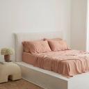 Bamboo Flat Sheet in Clay by I Love Linen - Queen