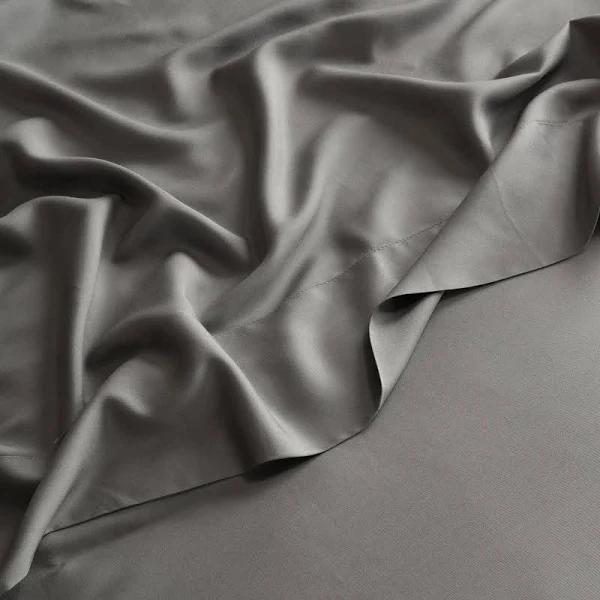 Bamboo Flat Sheet in Grey by I Love Linen - King