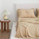 Bamboo Flat Sheet in Latte by I Love Linen - King
