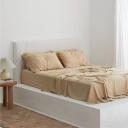 Bamboo Flat Sheet in Latte by I Love Linen - King