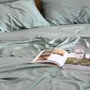 Bamboo Flat Sheet in Sea Green by I Love Linen - King