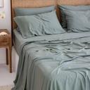 Bamboo Flat Sheet in Sea Green by I Love Linen - King