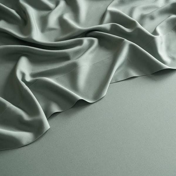 Bamboo Flat Sheet in Sea Green by I Love Linen - King