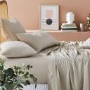 Bamboo Linen Natural Sheet Separates - Super King Fitted Sheet