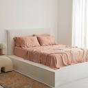 Bamboo Sheet Set in Clay by I Love Linen - King x 40cm