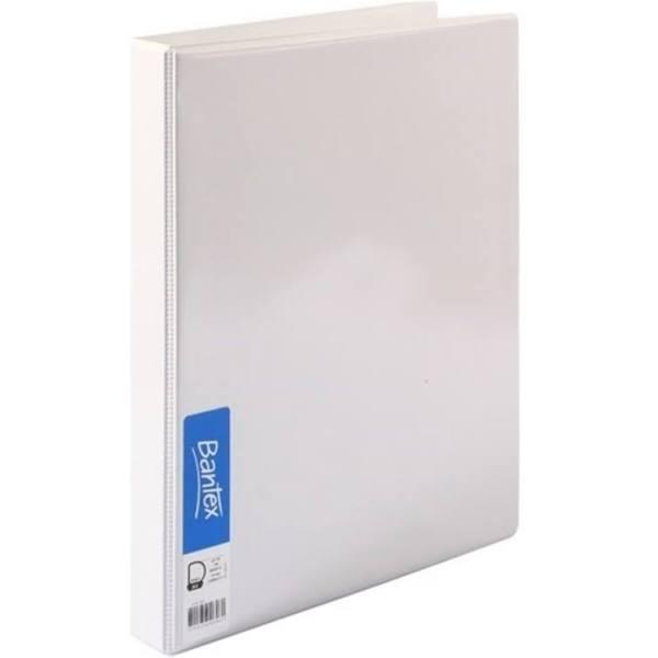 Bantex Insert Binder A4 19mm 4D Ring White