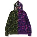 BAPE Color Camo Shark Full Zip Hoodie (SS23) Purple