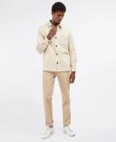 Barbour Burnside Overshirt Light Stone Grey M