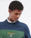 Barbour Heritage Men's Honour Panel Sweatshirt - Navy - M