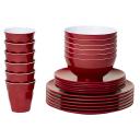 Barel Designs 24-piece Melamine Set in Red