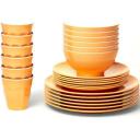 Barel Designs 24-piece Melamine Set in Red