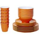 Barel Designs 24-piece Melamine Set in Red