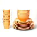 Barel Designs Classic Melamine Set (Apricot) - 24 Pieces